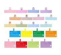 2 Ensembles Page Guide de Lecture, ABS Réutilisable | Bandes de Suivi des Lignes, Pratique D’écriture, Lot de Sets de Pièces, Couleurs Assorties