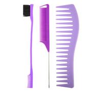 2 Ensembles Peignes de Coiffure en ABS pour Coupe, Trois Styles