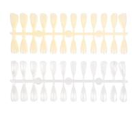 2 Ensembles Pièces D'entraînement, Modèle Amande Effilé | Finition Givrée, Comparaison Facile des Couleurs, Format Portable, pour Salon Professionnel et Tests Couleur Aléatoire