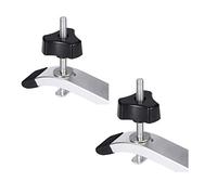 2 Ensembles Pinces de Maintien à Action Rapide Métal Argenté T-slot T-track pour Outil à Bois