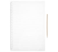 2 Ensembles Pochoir de Ligne Droite 0,9cm Espacement 30 Grilles | Aide au Remplissage Précis, Alignement des Colonnes, pour Étudiants, Feuilles de Réponse et Journaux