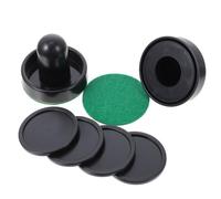 2 Ensembles Poignées de Hockey à Air Portables, Lot de Sets | Pièces de Rechange pour Mini Table, Usage Familial à Domicile, Format Compact, Finition Noire