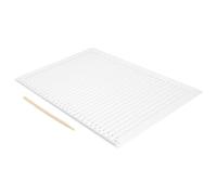 2 Ensembles Règle Transparente 30 Grilles 0,9cm | Matériaux Plastique et Bois, Guide D'écriture pour Étudiants, Usage Bureau et Bibliothèque