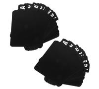 2 Ensembles Séparateurs Alphabétiques A-z en Plastique Noir | Tri A-z, Accès Rapide, Usage Maison et Bureau, Finition Noire Élégante, pour Albums, CD et Dvd