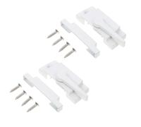 2 Ensembles Serrure à Came pour Fenêtre à Guillotine, Blanc, Lot de Sets | Alliage de Zinc et Plastique, Verrouillage à Rotation Simple, Aide Sécurité pour Logements et Parents