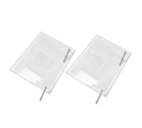 2 Ensembles Tableau Mémo Acrylique pour Notes et Planning | Surface Transparente Lisse, Orientation Horizontale ou Verticale, Base Stable Clous Publicitaires
