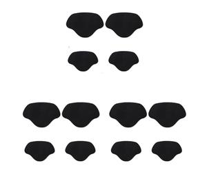 2 ensembles talon réparation subvention collant chaussures trou baskets semelles Patch tampons Anti-usure talons autocollant pour chaussures de sport(Black-12Pcs)