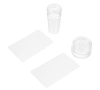 2 Ensembles Tampon à Ongles en Silicone, Kit Manucure | ABS et Silicone, Placement Précis et Estampage Net, Débutants, Prothésistes, Ateliers, Salon