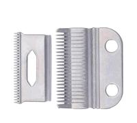 2 Ensembles Tête de Coupe, Acier Inoxydable Argenté | Remplacement Pratique, Fixation par Vis Stable, pour Guide Peignes et Tondeuses Coniques, Usage Salon