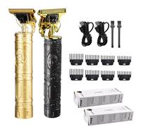 2 Ensembles Trimmer De Cheveux, Kit De Coupe De Cheveux Électrique, Home Haircut Grooming Set Barbe Trimme, Kit De Toilettage Des Hommes Rechargeables Sans Fil
