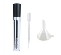 2 Ensembles Tube de Mascara Vide 10ml en Plastique Noir | Lot de Sets de Set de Sets, Pipettes et Entonnoirs Inclus, Format Portable pour Voyage