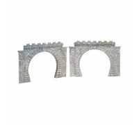 2 entrées de tunnel 2 voies-HO-1/87-FALLER 120565
