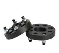 2 entretoises de Roue PCD 4x108, alésage Central 63,4 mm, compatibles avec Les Jantes de 20, 25, 30, 35 et 40 mm pour Fiesta St, Focus et Ecosport (2 pièces de 45 mm, Noires).