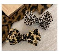 2 Épingles À Cheveux À Imprimé Léopard Et 2 Pinces À Frange, Ensemble De Style À Motif Animal, Accessoires Pour Cheveux De Style Rétro, Adaptés Aux Coiffures De Jour Et De Fête.