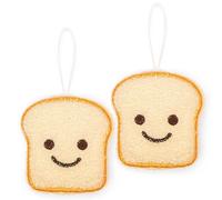 2 éponges grattantes Toast Smiley - Kikkerland