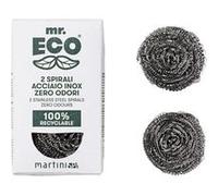 2 éponges grattantes zéro odeur en inox - Mr Eco Gris G