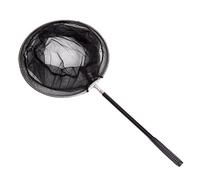 2 épuisettes de pêche pliables rondes de 05 m avec manche télescopique en caoutchouc, outil de transport facile pour ranger et transporter