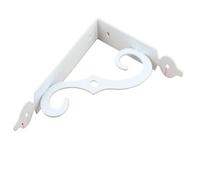 2 équerres métalliques épaisses en forme de L for étagères - Équerres d'angle à droite for quincaillerie de meubles et d'articles divers(White 140mm)