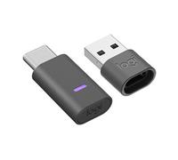 Logitech 2 ES for Business - Micro-casque - Bluetooth - sans fil, filaire - Suppresseur de bruit actif - USB-C - graphite - certifié UC Graphite