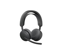 2 ES - Micro-casque - sur-oreille - Bluetooth - sans fil, filaire - Suppresseur de bruit actif - USB-C - graphite - Certifié TeamSpeak