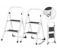 2 escabeaux avec 2 marches et barre de maintien - Supportent jusqu'à 150 kg AGT