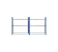 2 Etagères Pour Pneus Acier Rangement Roues Garage Atelier 180 x 40 x 185 cm Bleu G