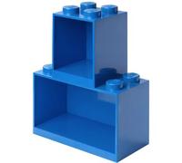 2 étagères superposables en forme de brique LEGO