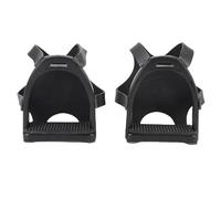 2 étriers d'équitation Outdoorm antidérapants avec Structure renforcée et Housse en Filet.