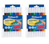 2 étuis de 10 feutres Colorella Duo.