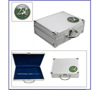Safe 172 ALU Valise pour Monnaies 6 Plateaux 6334 pour 180 Monnaies jusqu'à 32 mm & 2 Euro Monnaies commémoratives dans des Capsules de Monnaies