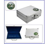 Safe 172 ALU Valise pour Monnaies 6 Plateaux 6334 pour 180 Monnaies jusqu'à 32 mm & 2 Euro Monnaies commémoratives dans des Capsules de Monnaies