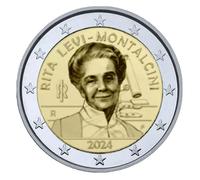 2 euros commémoratif Italie 2024 - Rita Levi-Montalcini.