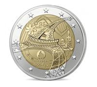 2 euros commémorative France 2024 - Tour Eiffel JO Paris 2024.
