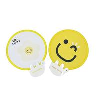 2 Éventails Pliants Portables, Mini Eventail de Poche Mignon, Éventail Rond Pliable avec Reflecteur, pour Été, Voyages, Photographie