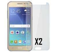 2 façades de protection en verre trempé 9H pour Samsung Galaxy J2 2018