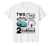 2 Fast 2 Curious Racing Car 2ème anniversaire garçons famille enfants T-Shirt