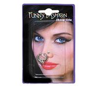 2 Faux piercings pour nez adulte - Argenté/gris - Taille Unique