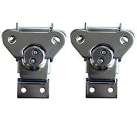 2 fermoirs papillon moyens à poser sans coque, serrure Catch Lock