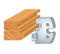 2 fers profilés acier - hauteur 50 mm N°202 - rainure-languette 8 mm LEMAN