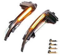 2 Feu clignotant dynamique LED Rétroviseur Clignotant Compatible for Audi | Repétiteurs clignotants dynamiques LED pour rétroviseurs Sans erreur Compatible for Audi A4 A5 B8.5 S5 RS3 A3 RS4 RS5
