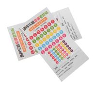 2 Feuilles Autocollants de Notes Colorés, Repères de Position | Identification Claire des Gammes, Apprentissage, Retrait sans Résidu, Deux Feuilles pour Séances Musicales à Domicile