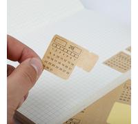 2 Feuilles De Papier Kraft Autocollant Universel Pour Index De Calendrier, Étiquette Décorative Pour Agenda Planificateur