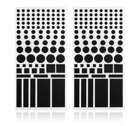 2 feuilles de protection de lumière LED, film de gradation auto-adhésif, autocollant de couverture LED, couvercle de variateur de lumière, film de masquage de lumière TV, autocollant occultant