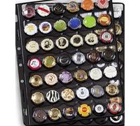 2 Feuilles de Recharges COMPART, pour 42 muselets de Champagne/Capsules, Noir