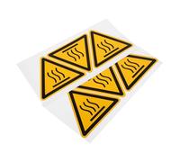 2 Feuilles Étiquettes Autocollantes D’avertissement Chaleur | Éthylène Auto-adhésif, Repérage des Risques Thermiques, Application Rapide, pour Zones Industrielles et Machines