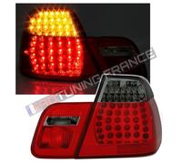 2 FEUX ARRIERE LED ROUGE NOIR BMW SERIE 3 E46 BERLINE PHASE 2 10/2001 A 03/2005