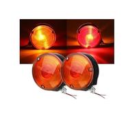 2 Feux de Gabarit Latéraux LED Orange Rouge sous Rétroviseur 24V pour Camion