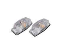 2 Feux de Gabarit Position Avant Latéral Clignotant 12V 24V Cabochon Transparenet Ampoules R10W Camion Caravane Fourgon Agricole