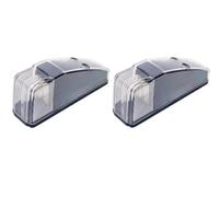 2 Feux de Gabarit Toit de Cabine LED 12V - 24V Blanc Feu de Position Pour Camion Poids Lourd Utilitaire Fourgon Agricole
