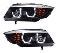 2 FEUX PHARE AVANT ANGEL EYES LED TUBE 3D BMW SERIE 3 E90 E91 LCI PHASE 2 DE 09/2008 A 2011